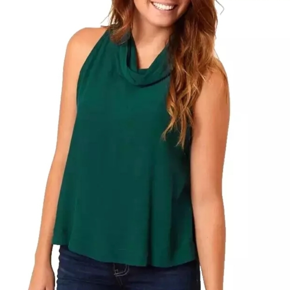 Free People City Lights Cowl‎ Neck Tank